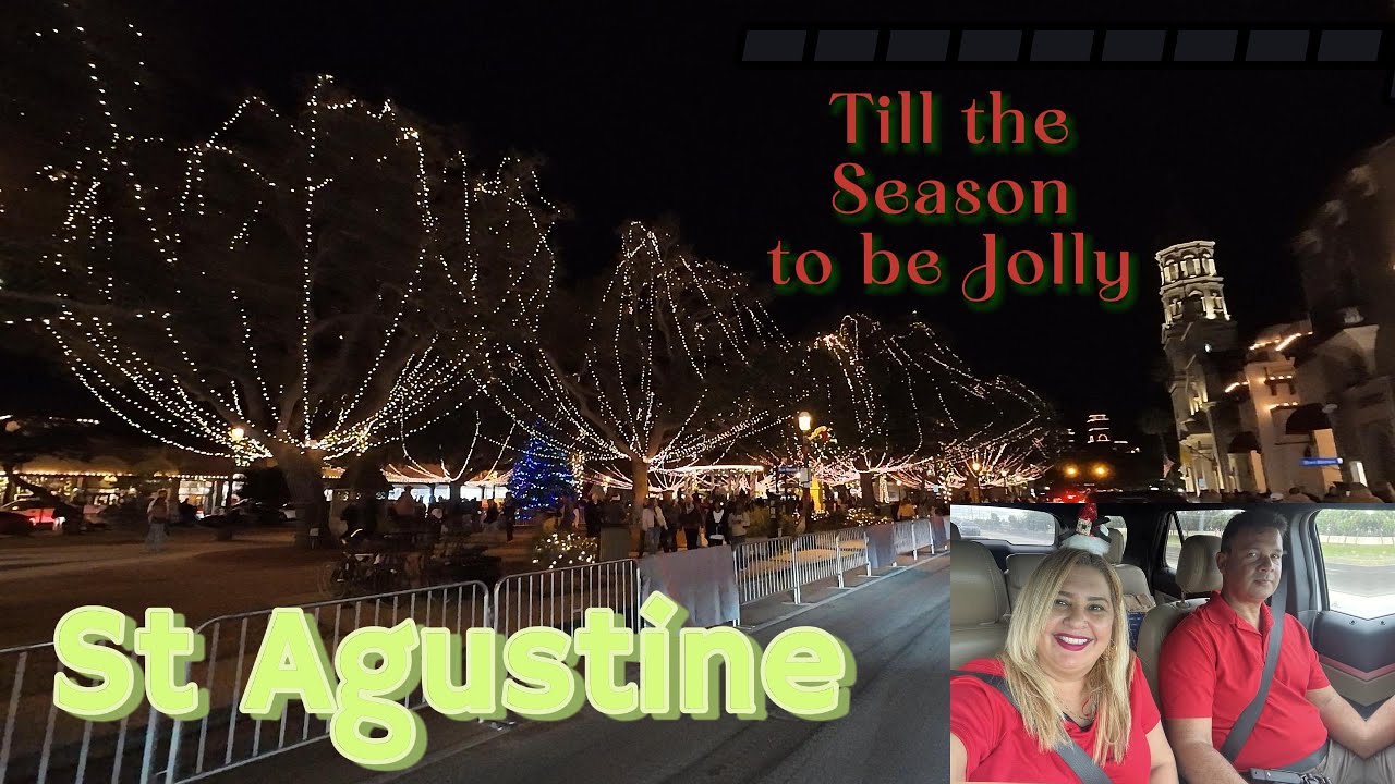 Driving through St Agustine FL when the Christmas lights are up