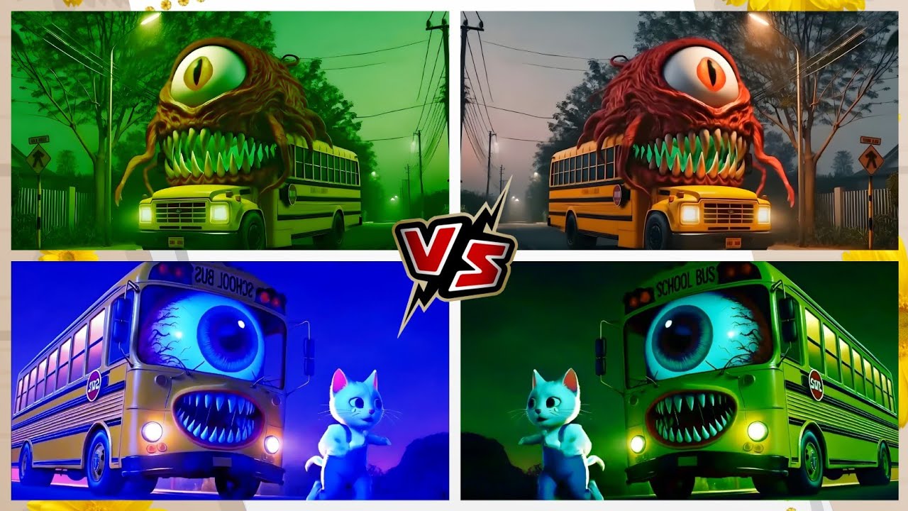 SCHOOL BUS 🆚 CoffinDance Song Cover & Tiles Hop EDM Rush