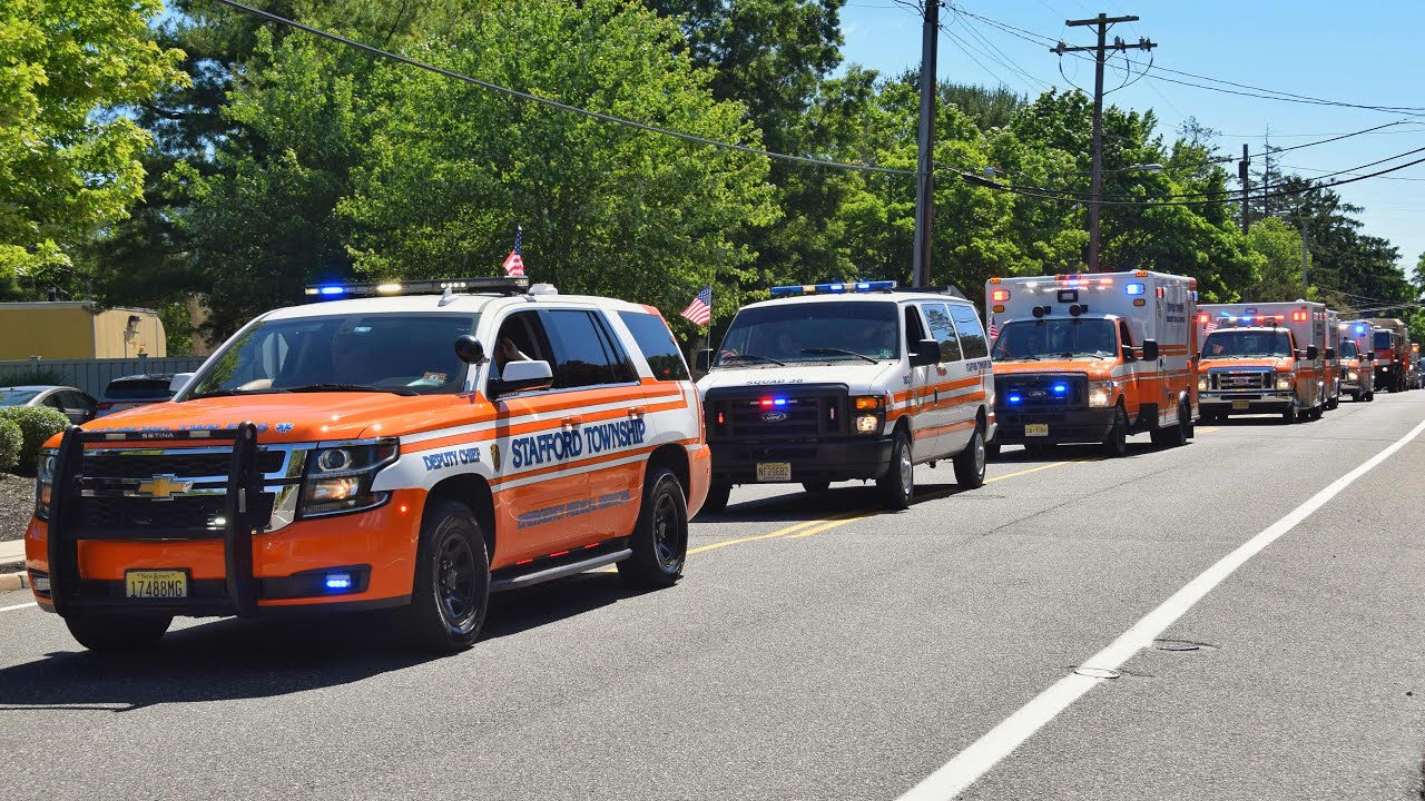 Fire Trucks Lights And Sirens Parade Stafford Twp Founders Day Parade 6-8-24