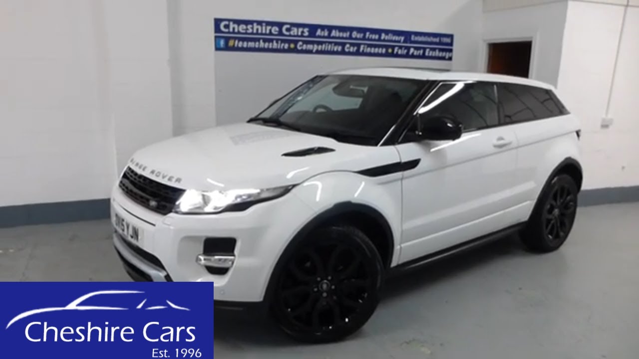 Range Rover Evoque Coupe Dynamic Lux in Fuji White in Crewe for sale