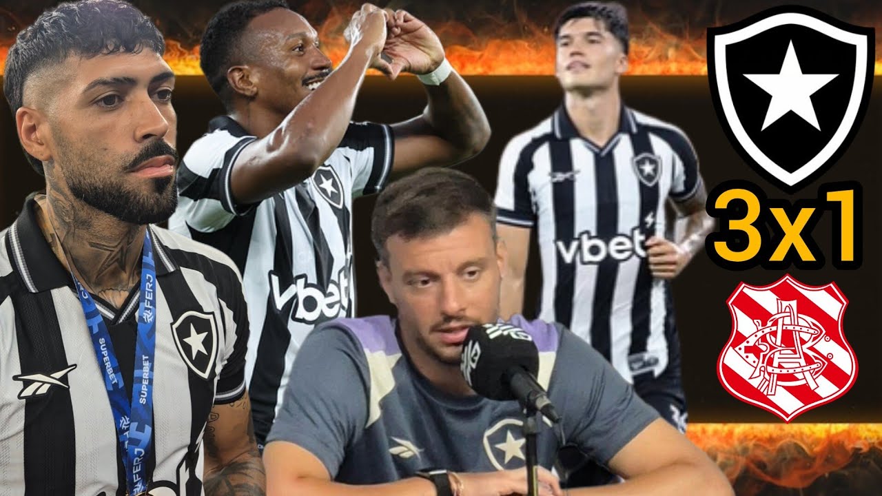 BARBOZA VAI RENOVAR? | BOTAFOGO 3x1 BANGU | ANSELMI FALA AO CANAL...