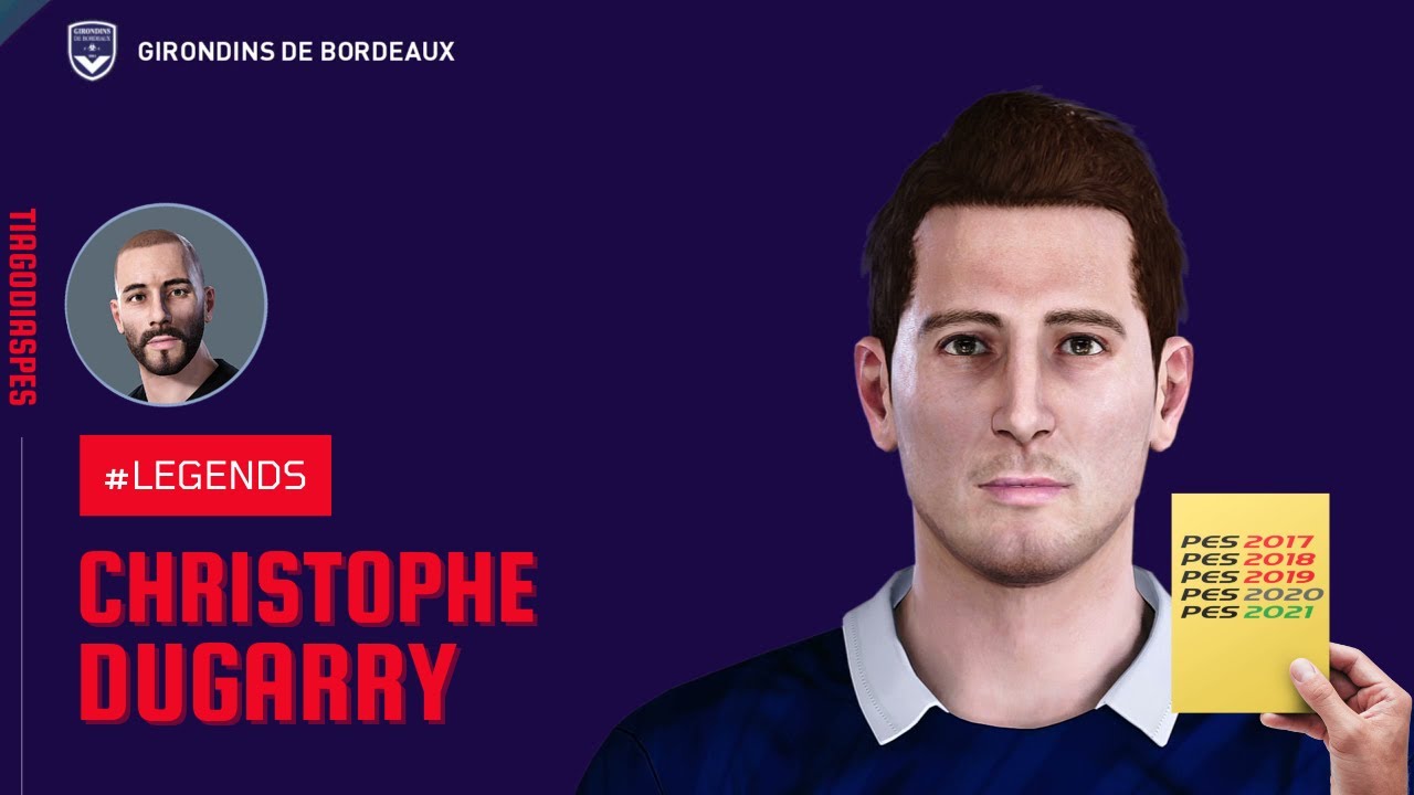 Christophe Dugarry Young @TiagoDiasPES (Bordeaux) Face + Stats | PES 2021 | 2021/09 Donation