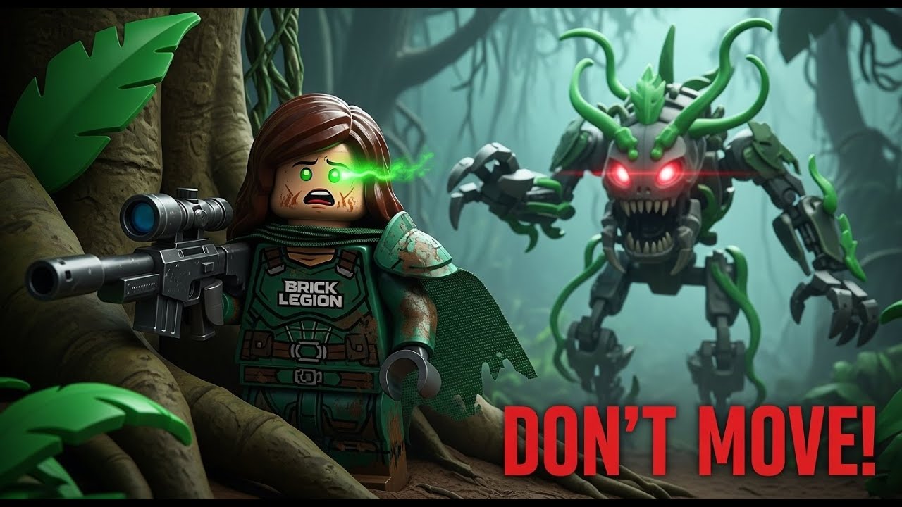LEGO Team vs. PREDATOR! 🦖 Invisible Monster Hunt | Brick Legion S2 Ep3