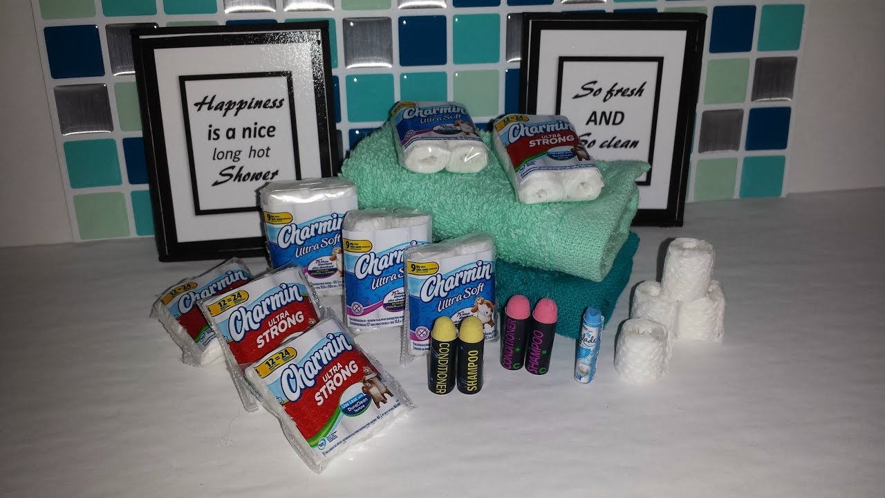 DIY 1:6 Scale Doll Bathroom Accessories