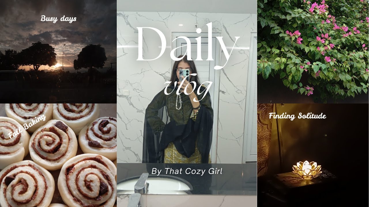 Days in my life ✨| Fall baking 🍂 | Finding solitude | busy but beautiful days 🫶🏻 | My fave season ☁️