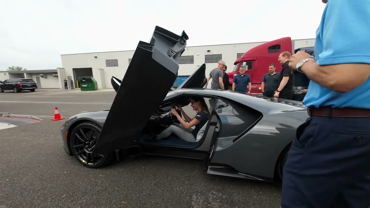2022 Ford GT Deanna Driving to GT Clean Room