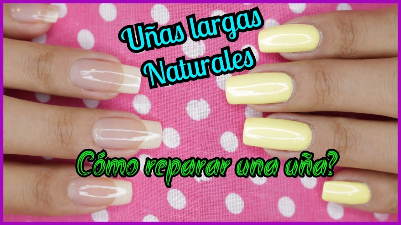 MANICURA EN CASA | UÑAS LARGAS | COMO REPARAR UNA UÑA ♥♥♥ Andy Lo