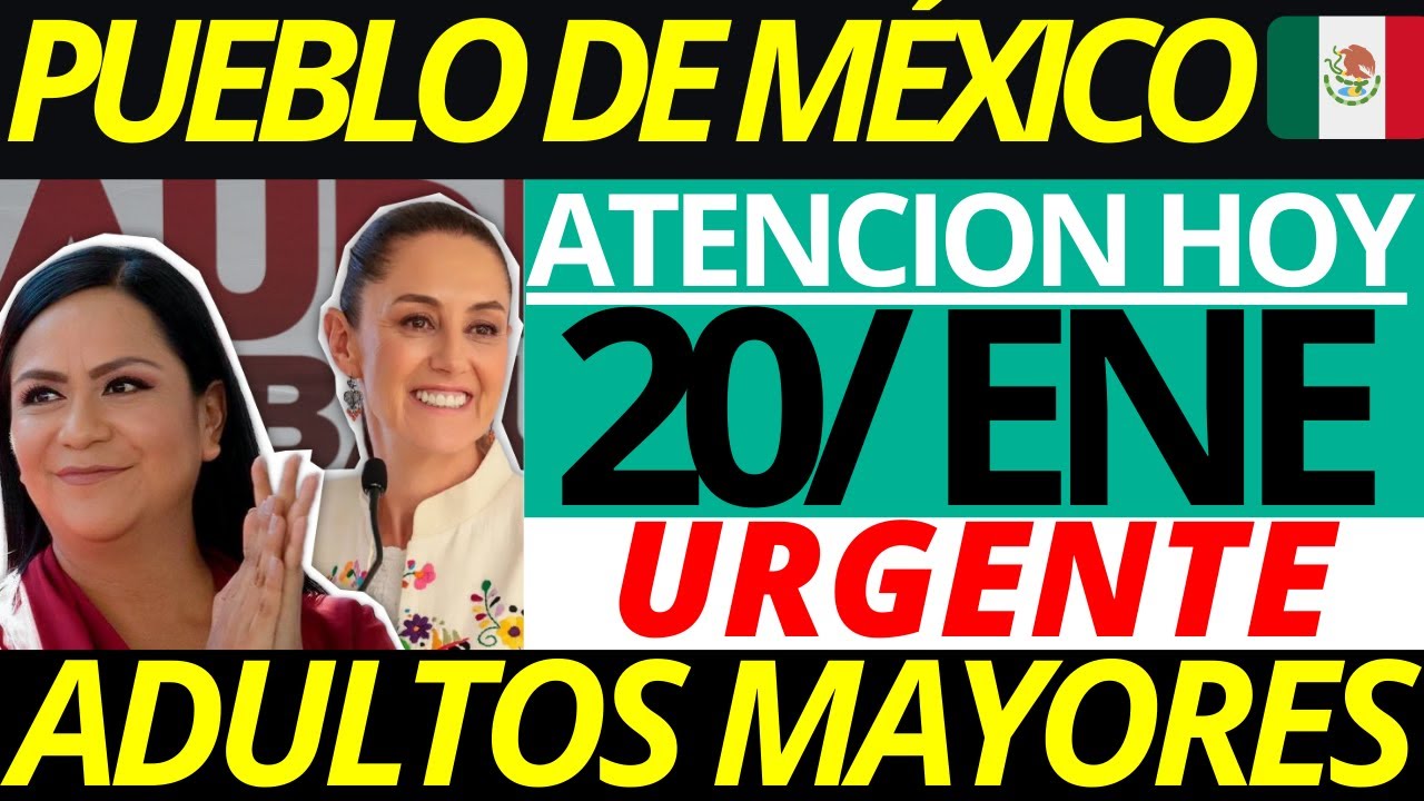 🚨ÚLTIMA HORA ADULTOS MAYORES❗SHEINBAUM ROMPE EL SILENCIO HOY 19 DE ENERO😱
