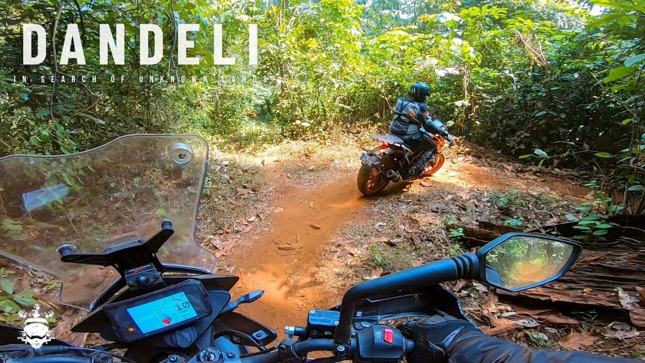 Downhill Trail Run On KTM 390 Adventure Vs KTM Duke 390 - Dandeli - AnnyArun