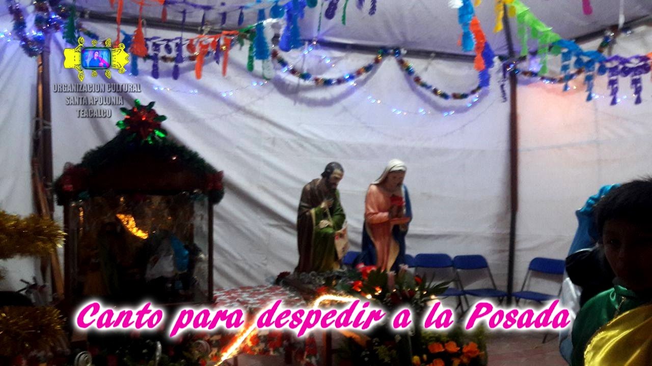 Canto para despedir la Posada Navideña