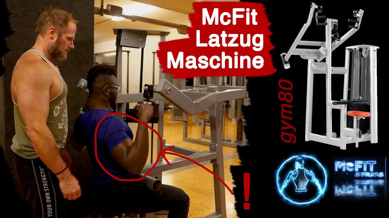 McFit LATISSIMUS MASCHINE | Rückenübung | Gym 80 | Richtige Ausführung | Latzug | Rückentraining