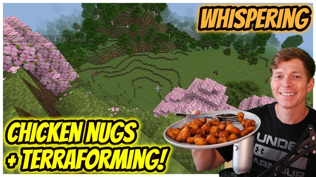 Minecraft ASMR | Chicken Nuggets & Terraforming 😴
