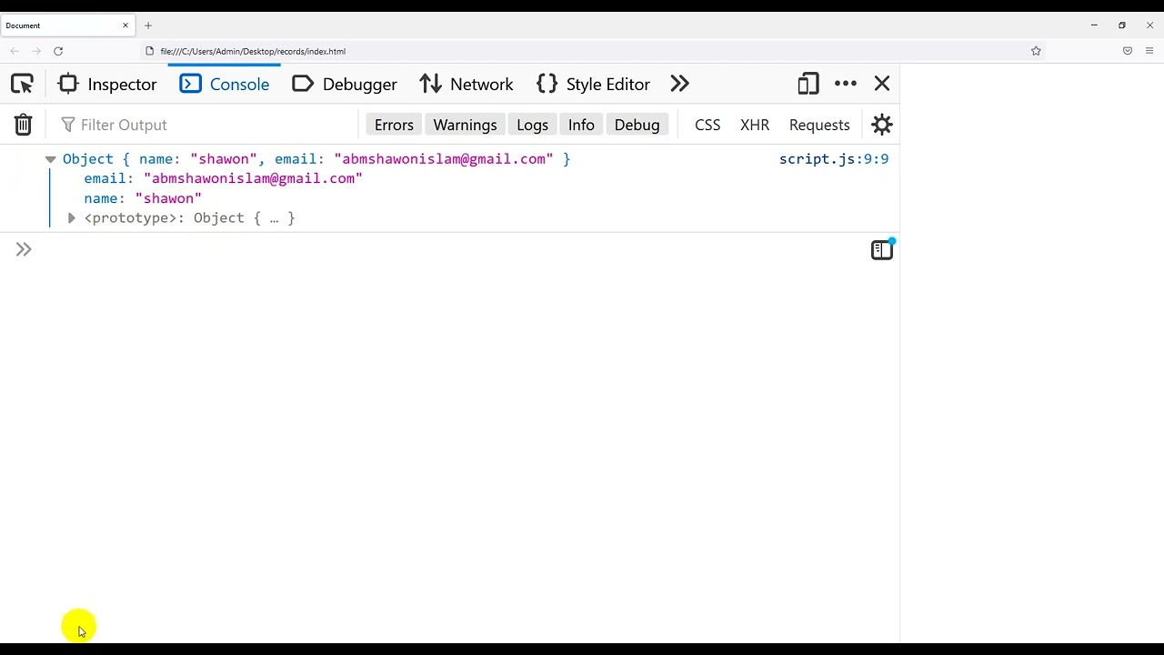 Add, Delete and Modify Object