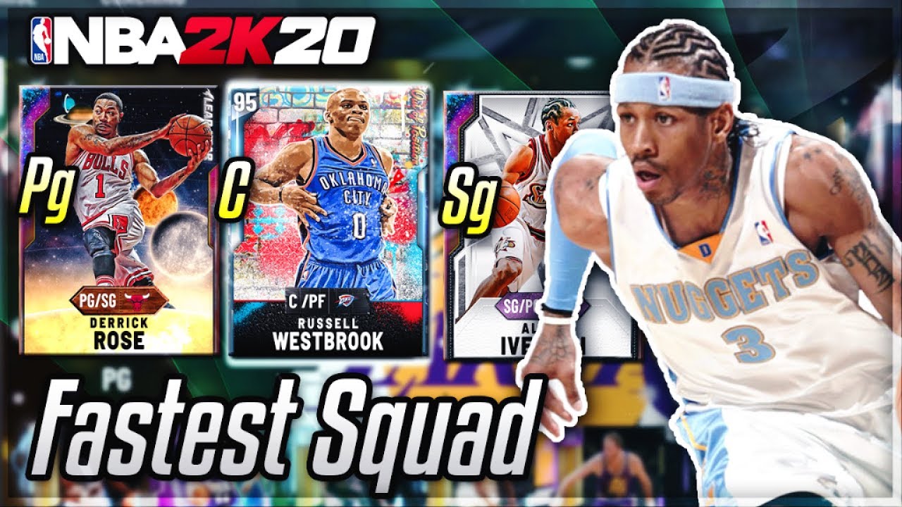 I used the FASTEST SQUAD possible in nba 2k20 myteam....