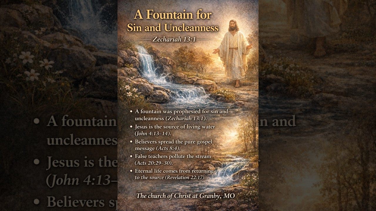 A Fountain for Sin and Uncleanness