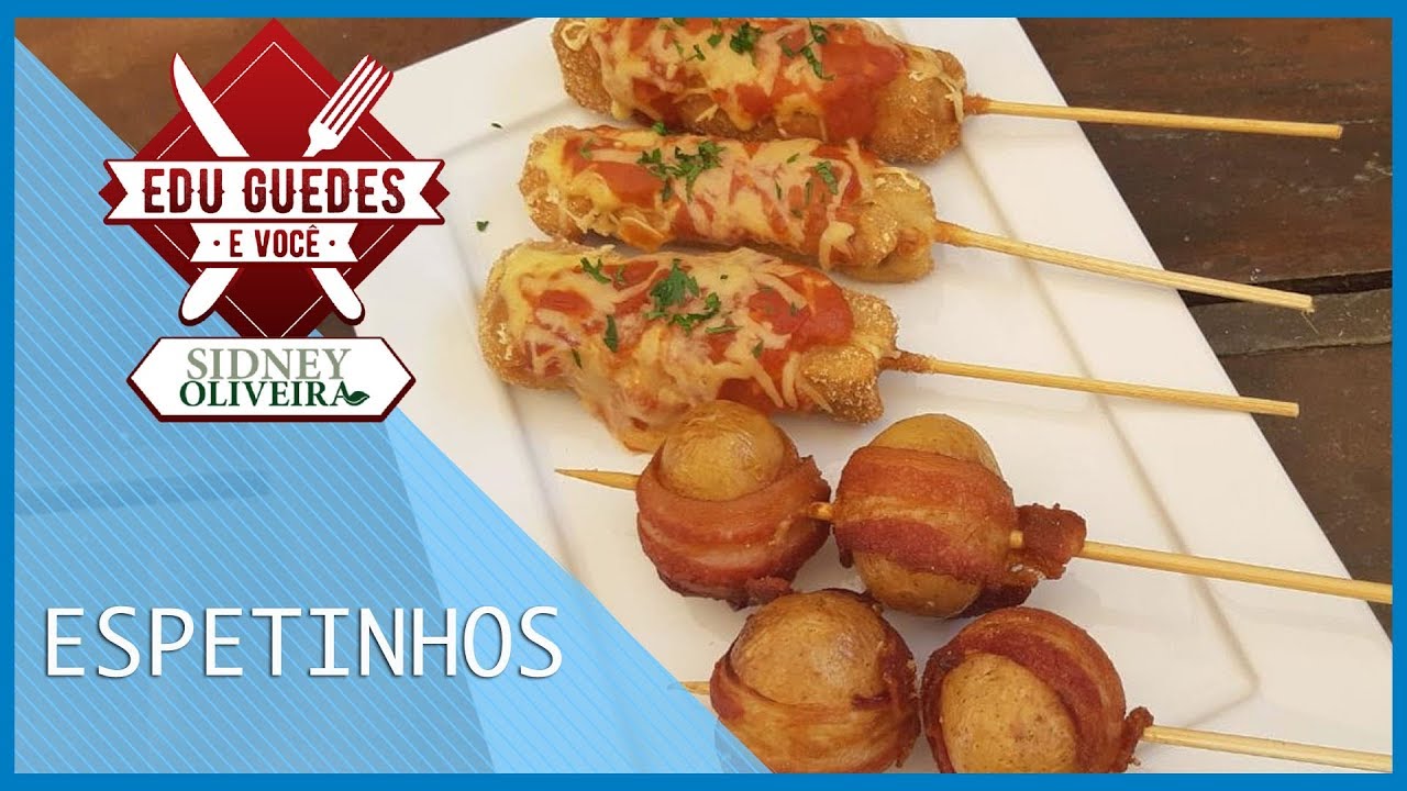 Edu Guedes ensina receitas de espetinhos