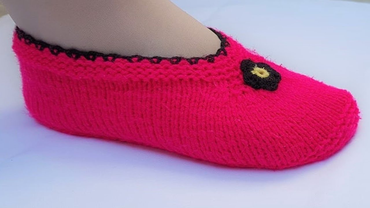 Como tejer pantuflas faciles ♡ Handmade Diy