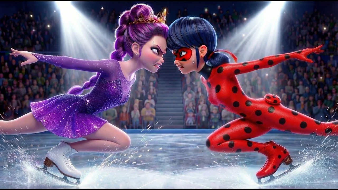OMG 😱 RUMI vs LADYBUG EPIC SKATING ❄️ | Who Wins? | Miraculous 6 vs K-Pop Demon Hunters