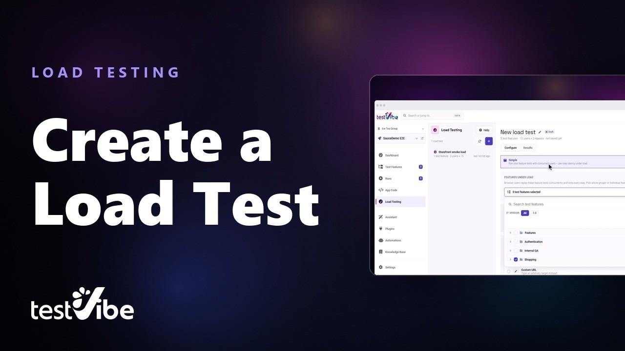 Load Test a Web App with Real Browser Users | TestVibe