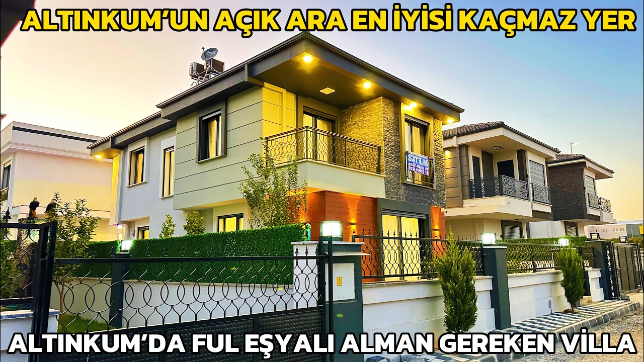 ALTINKUM’DA DENİZE YÜRÜME MESAFESİNDE KAÇMAZ TAM MÜSTAKİL 3+1 SATILIK VİLLA. 