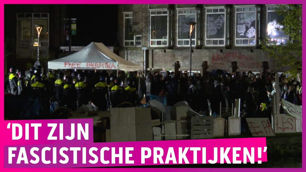 ZIEN: ME veegt extreemlinks kamp bij universiteit leeg!