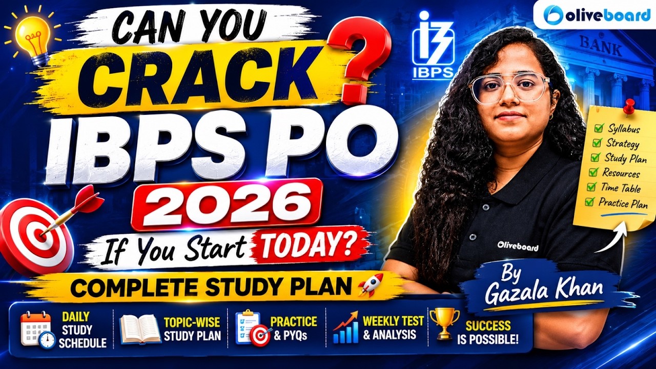 IBPS PO 2026 Preparation Strategy 🔥 | Complete Study Plan, Time Table & Resources | Oliveboard