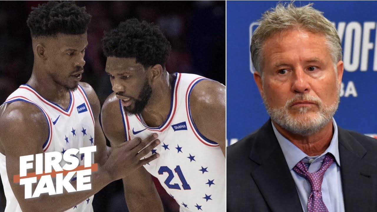 Brett Brown threw Joel Embiid under the bus after Game 4 – Jay Williams | First Take