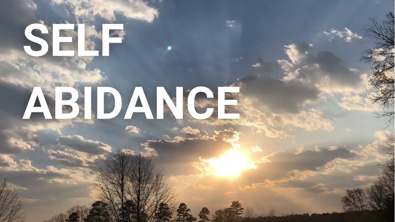 The meaning of Self-Abidance
