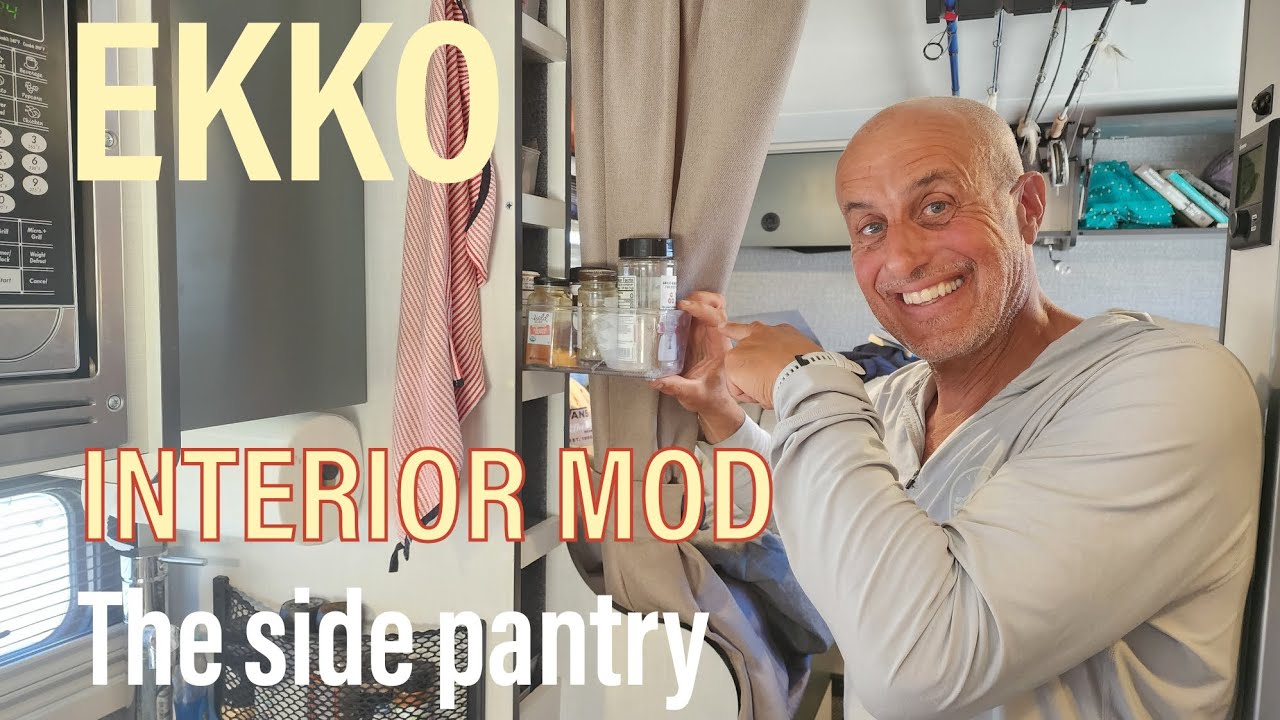 WINNEBAGO EKKO MOD YOU WILL LOVE.  The Side Pantry.