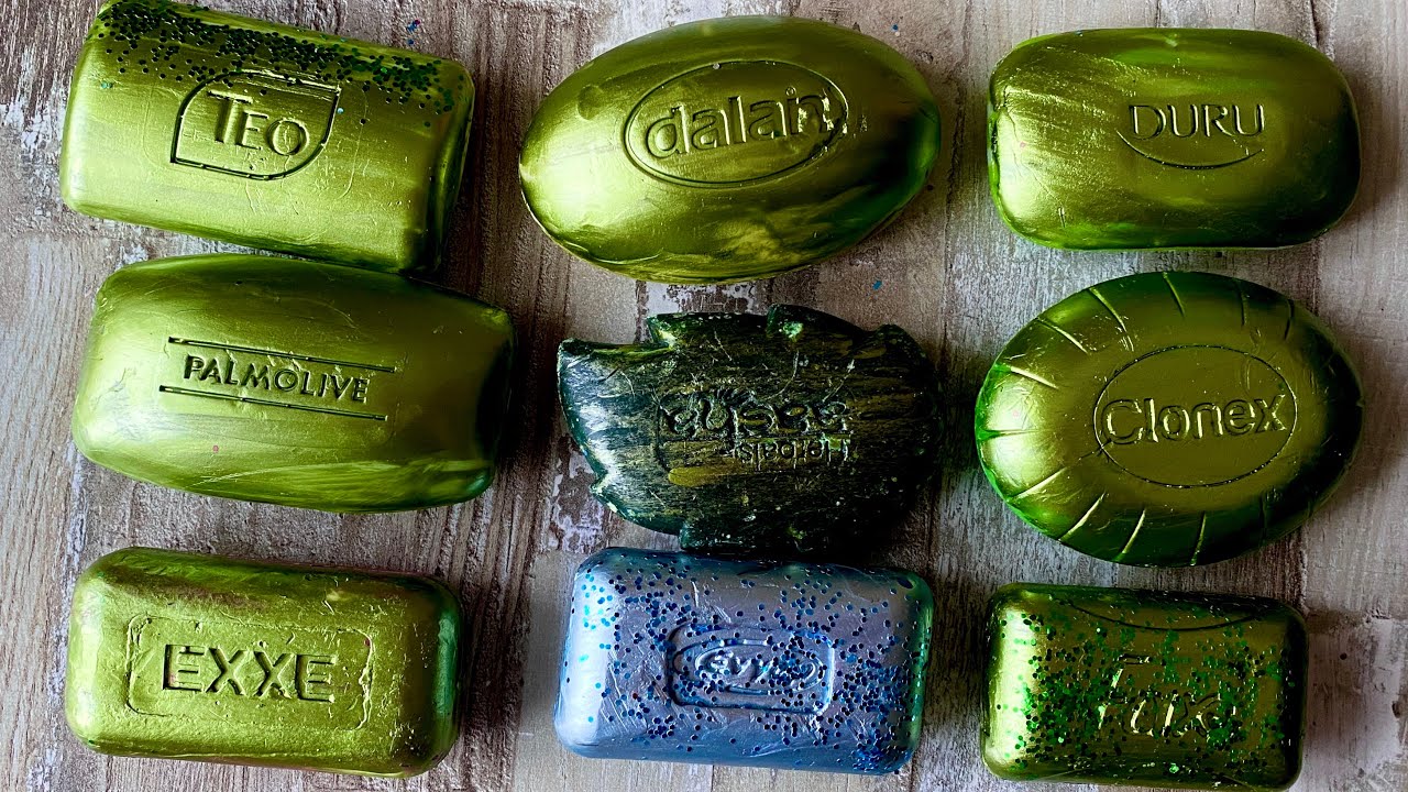 ASMR SOAP| Cutting colored soaр | Soap Carving| Резка крашенного мыла