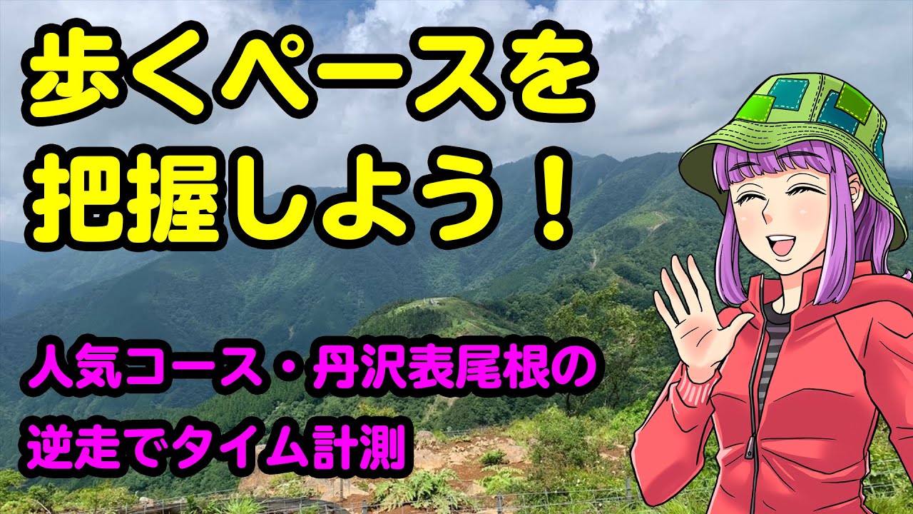 【丹沢】表尾根の逆走でタイム計測