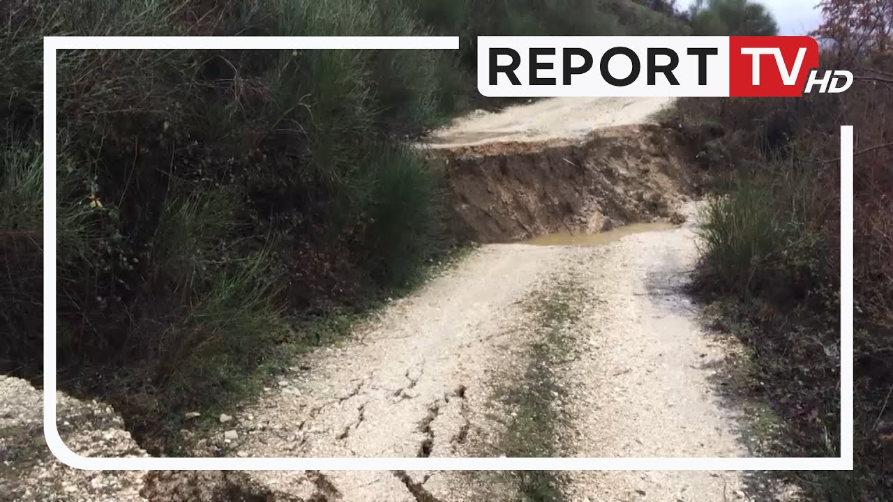 Report TV -Këlcyrë/ Shirat shembin rrugën në Katundisht, izolohen 100 banorë