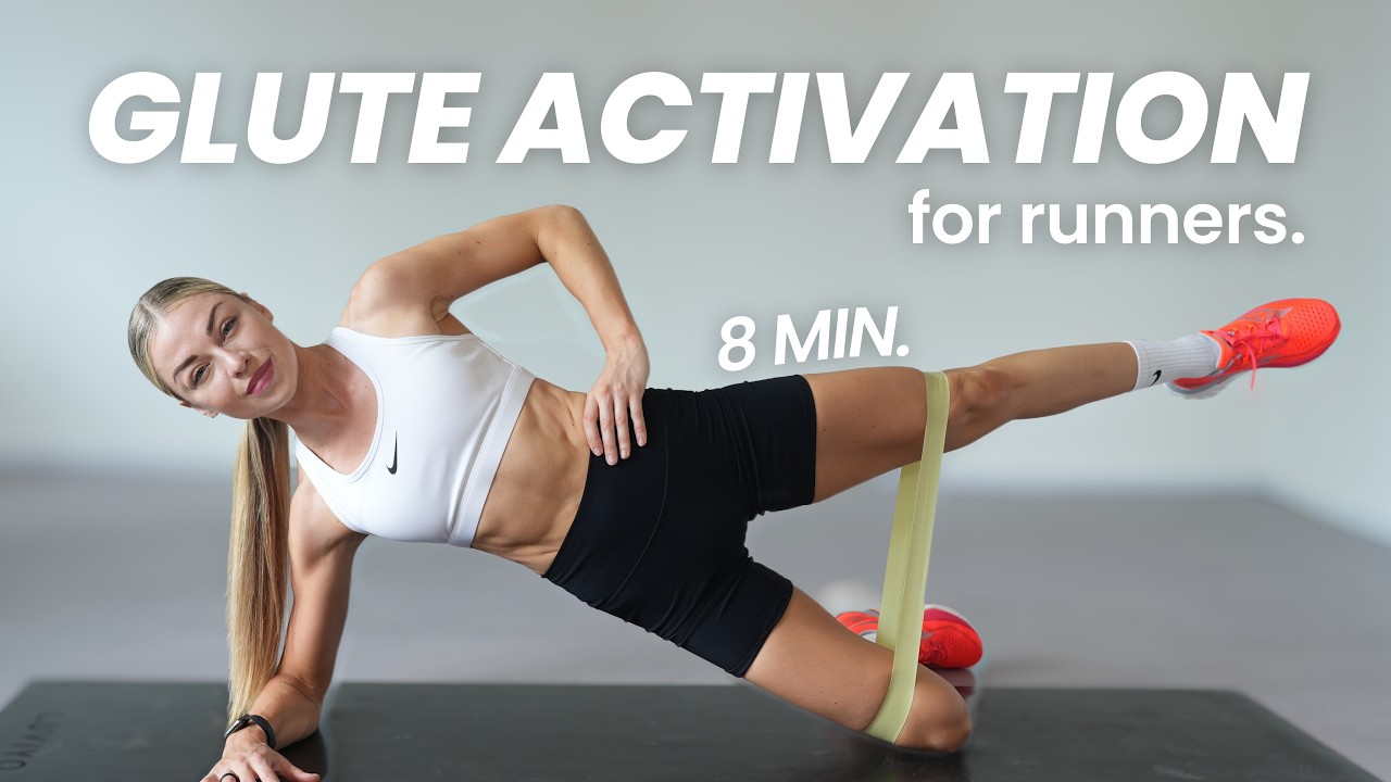 8 Minute Glute Activation for Runners for Hip & Knee Stability & Strength