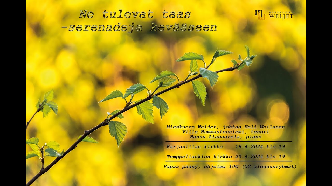 Ne tulevat taas - serenadeja kevääseen