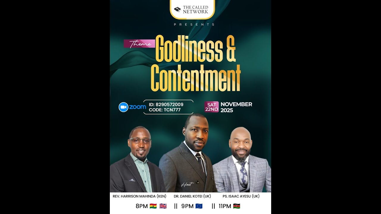 Godliness And Contentment || Chapter 4 || Rev. Harrison Mahinda || Ps. Isaac Ayesu