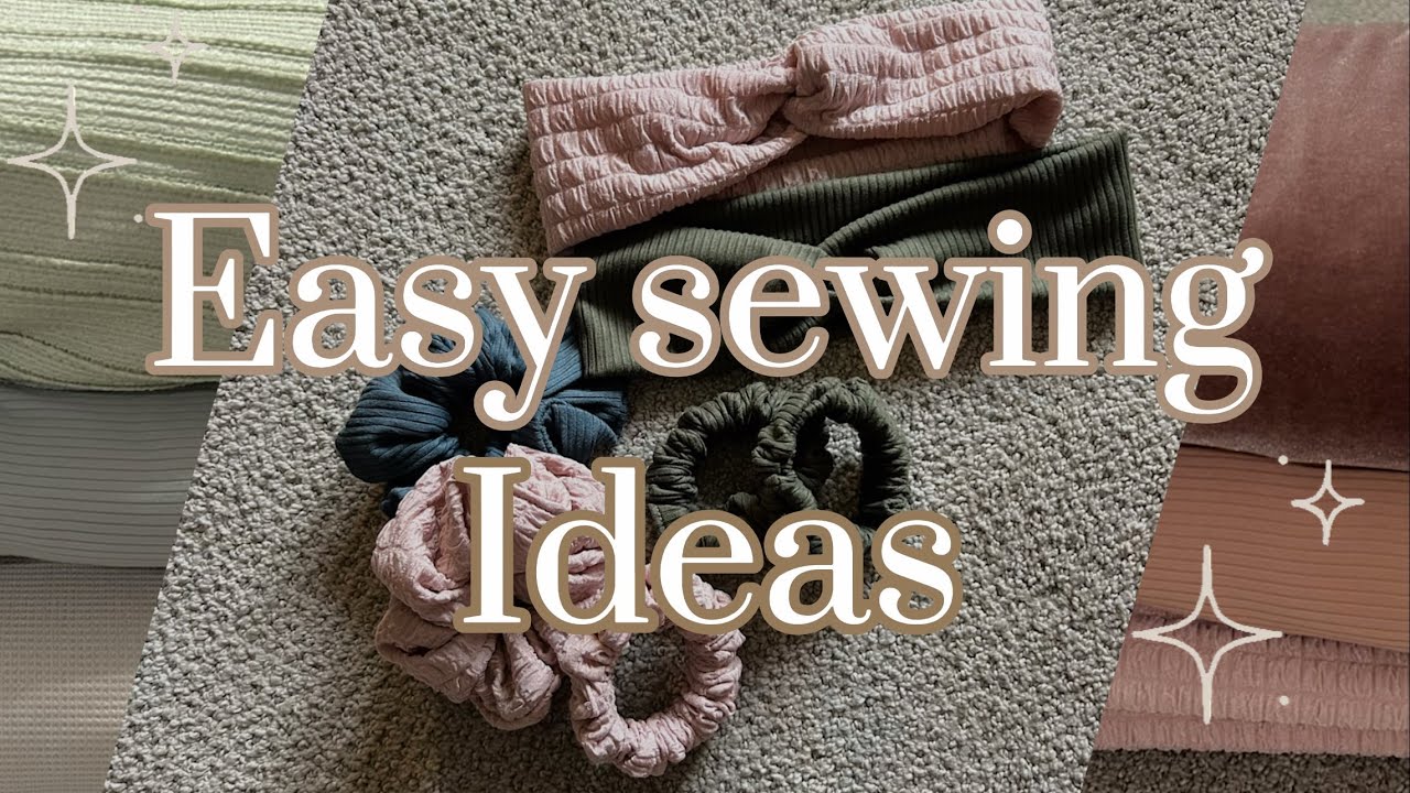 Sewing ideas / HOW TO MAKE HEADBANDS AND SCRUNCHIES