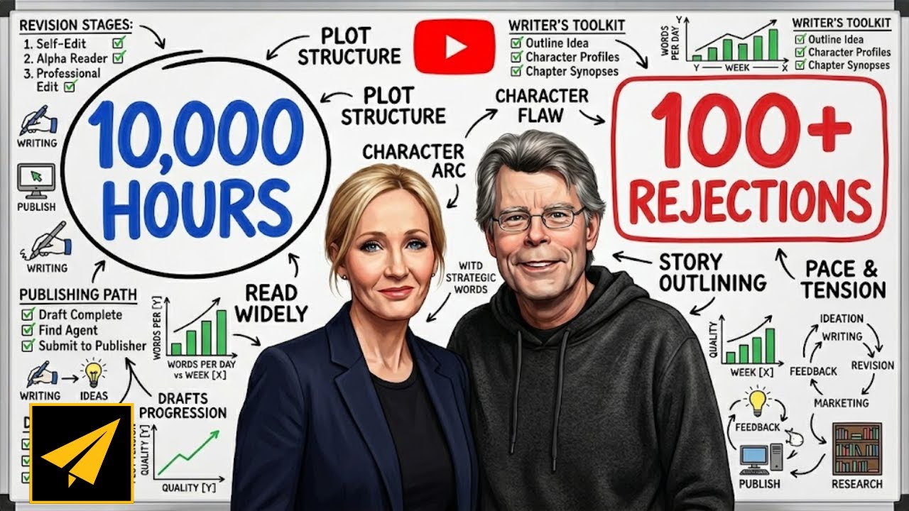HOW TO BECOME A WRITER – J.K. Rowling & Stephen King's BEST Advice!