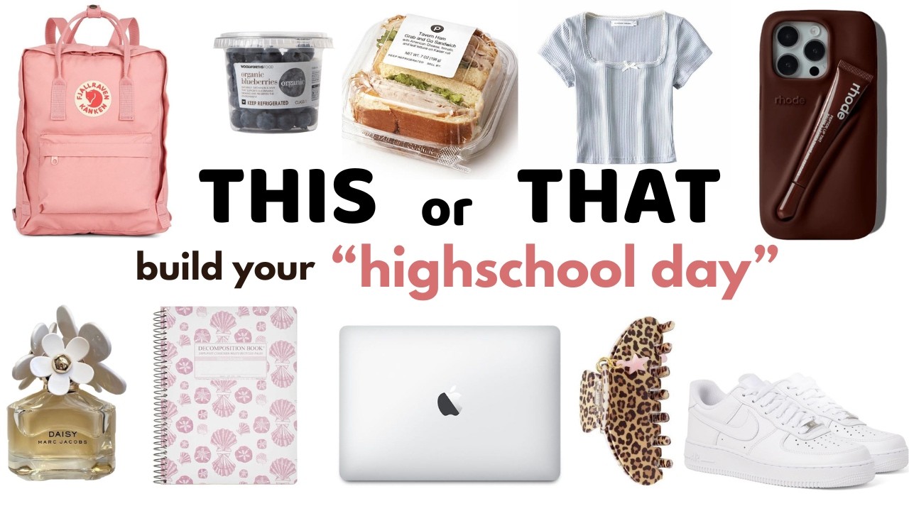 THIS or THAT build your (DREAM HIGHSCHOOL DAY) |THIS OR THAT GAME