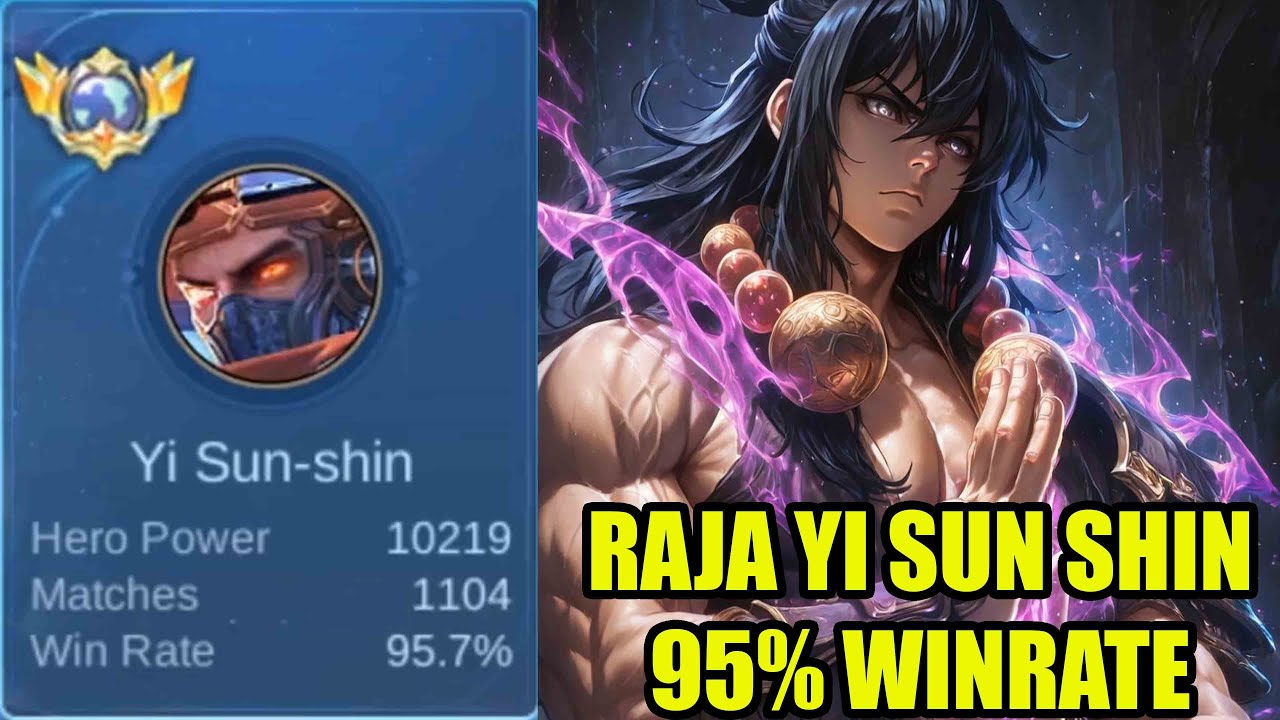 raja yi sun shin 95% winrate top 1 global rank 188 kali winstreak