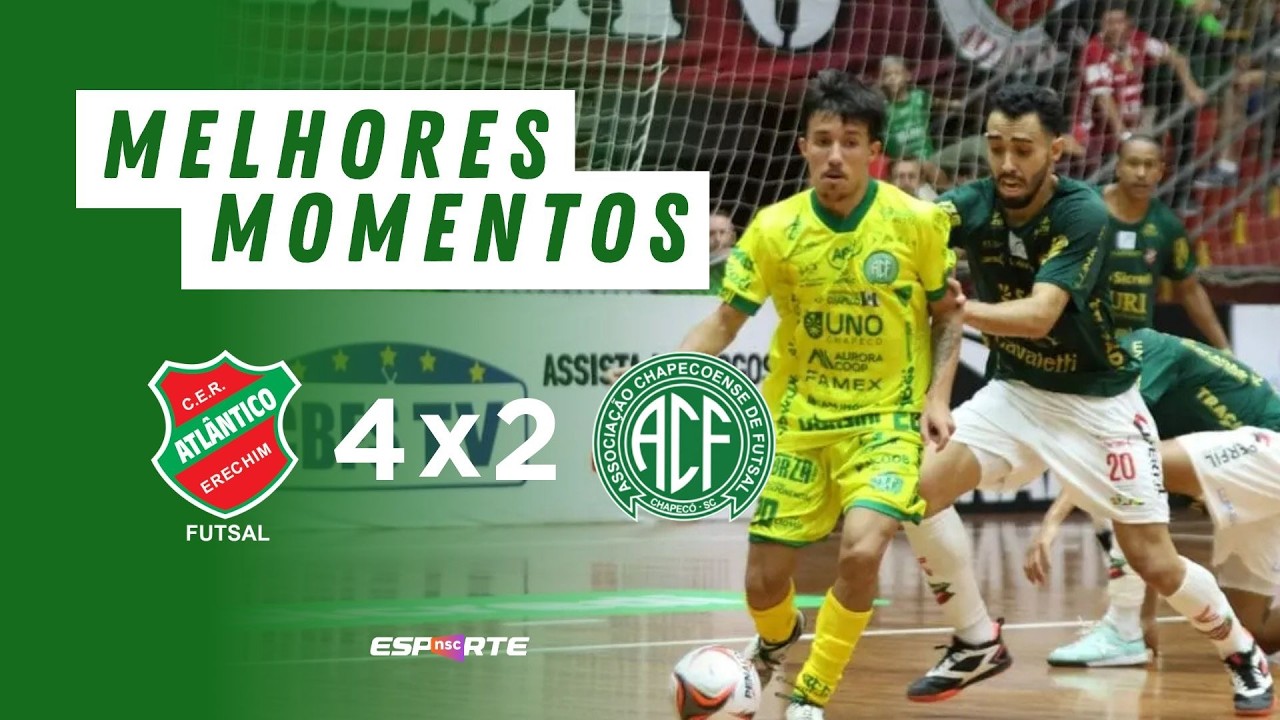 MELHORES MOMENTOS ATLÂNTICO DE ERECHIM X CHAPECONSE | SUPERCOPA DO BRASIL DE FUTSAL