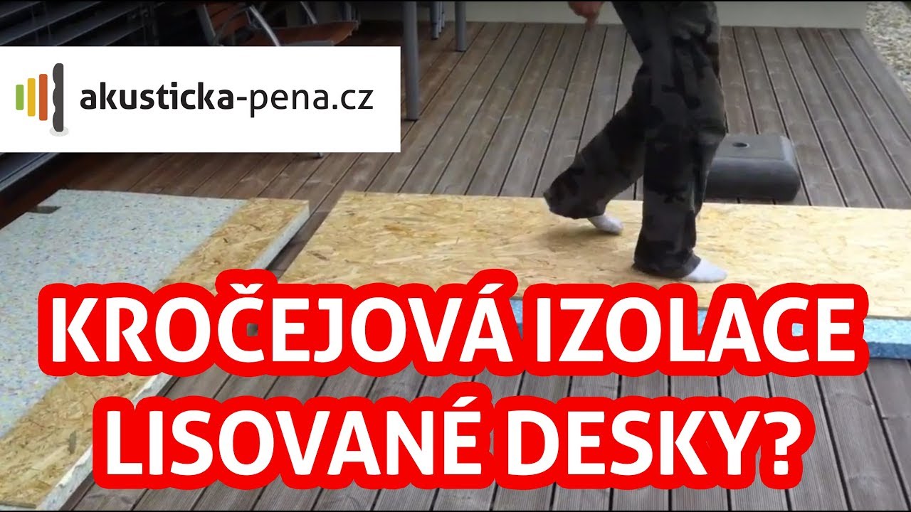 Lisovan&aacute; akustick&aacute; deska - kročejov&aacute; izolace