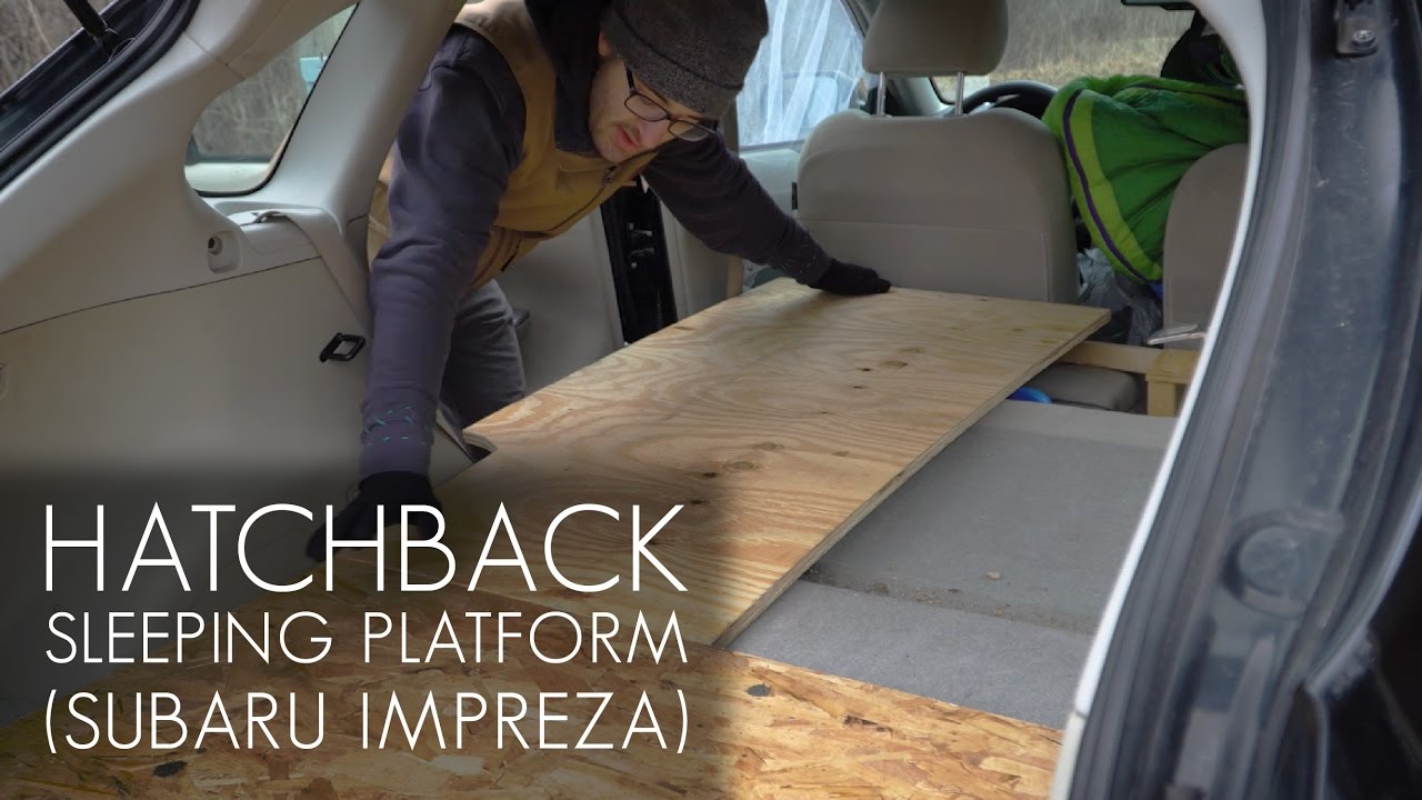 Cheap and Easy Hatchback Sleeping Platform