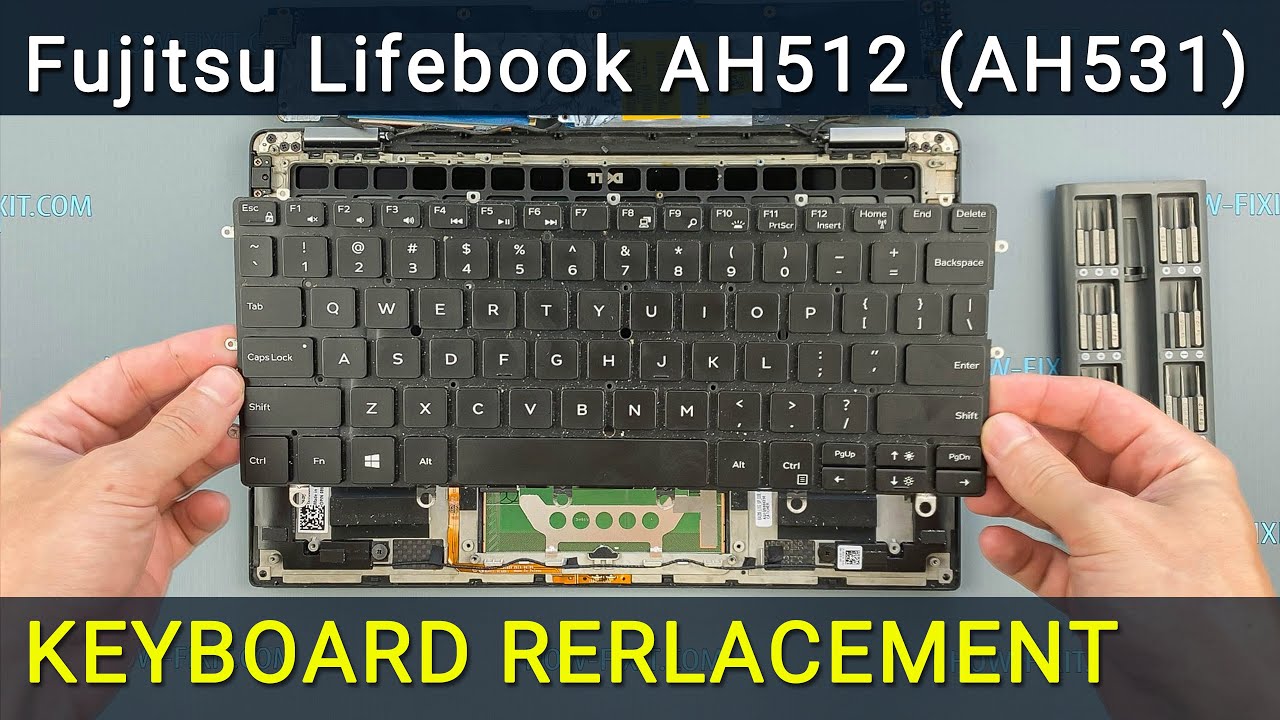 Замена клавиатуры на ноутбуке Fujitsu Lifebook AH512, AH531