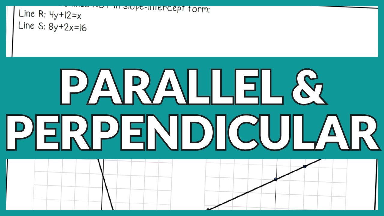 Slope of Parallel and Perpendicular Lines Lesson for High School Geometry