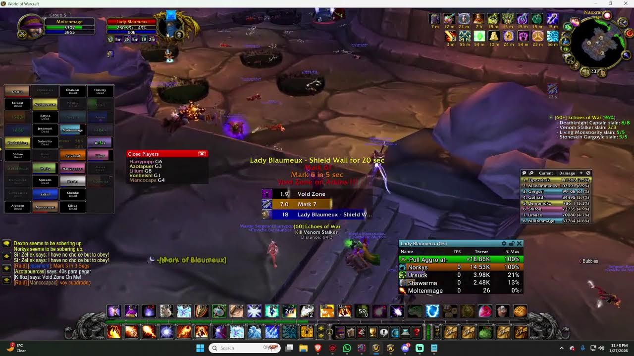 Turtle WoW - Moltenmage Fire Mage - Naxx con Ceviche de Murloc