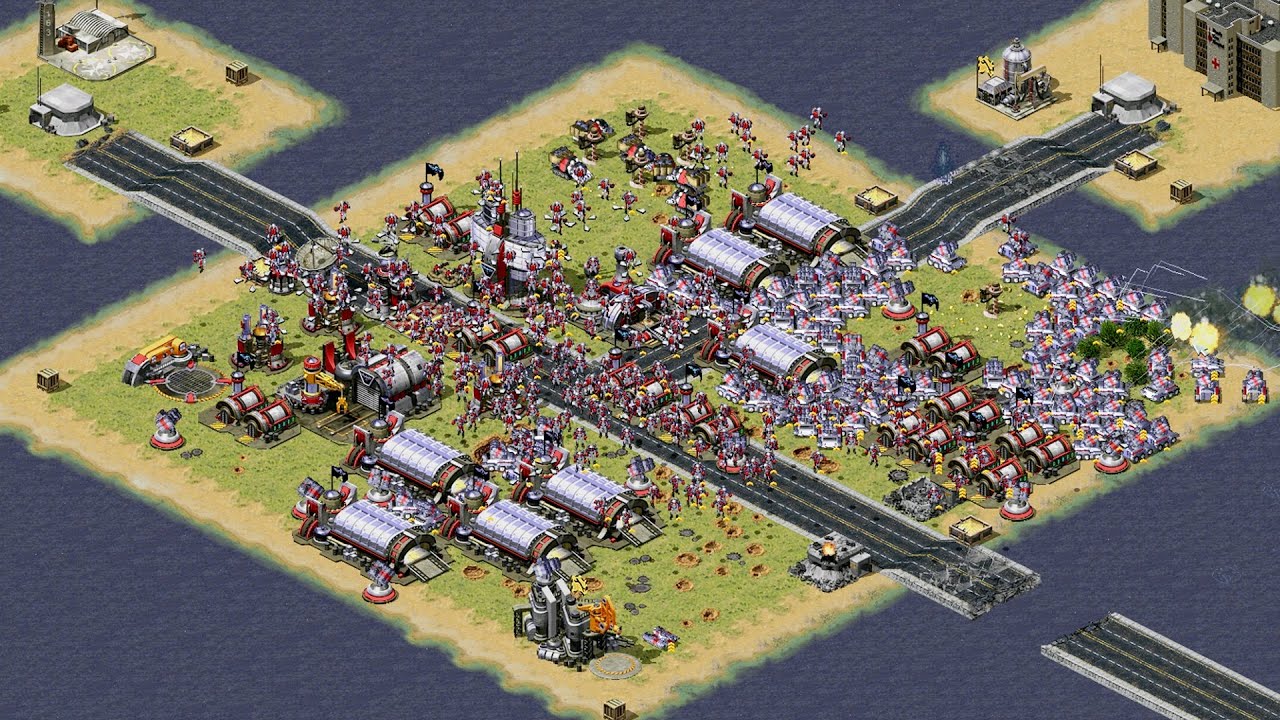 Red Alert 2 Yuri Revenge - Extreme AI Hard 1vs7 - France - Islands Map Command & Conquer Cncnet