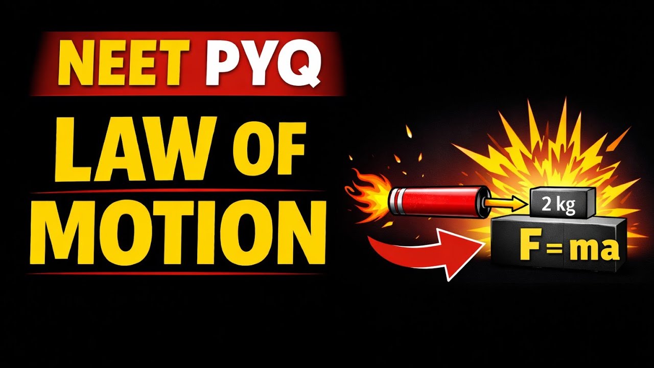 Law of Motion NEET PYQ | Most Important Questions for NEET 2026 | By Aashutosh Goswami Sir