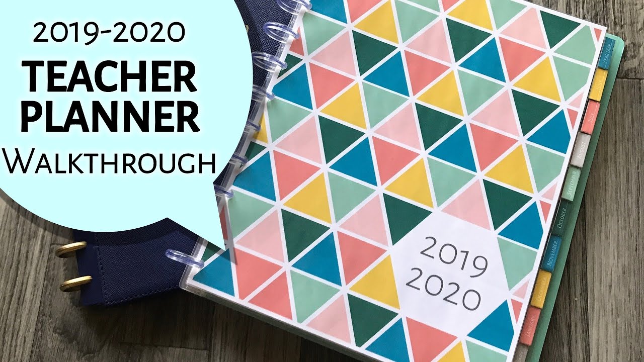 2019-2020 Teacher Planner Walkthrough (Ideal for Secondary Teachers)