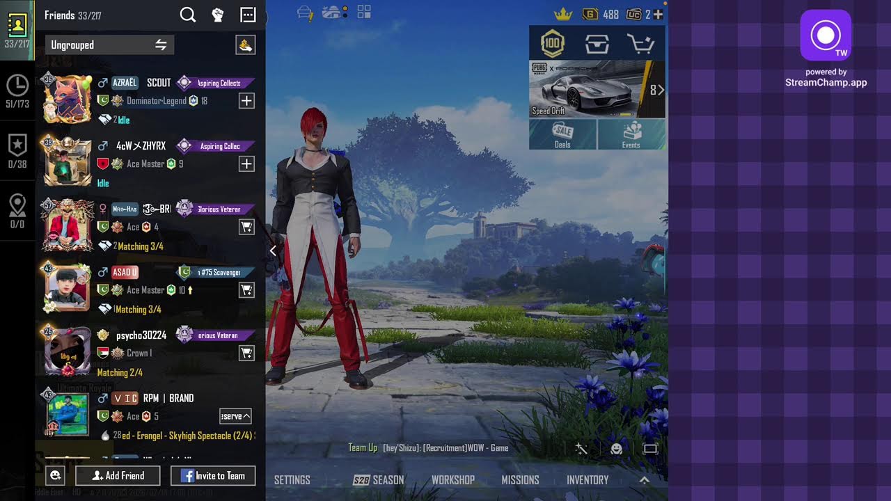 Broadcast powered by StreamChamp
