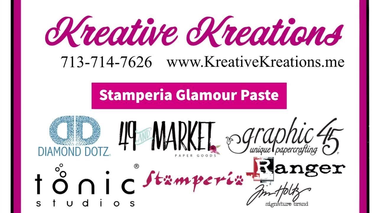Product Demo: Stamperia Glamour Paste